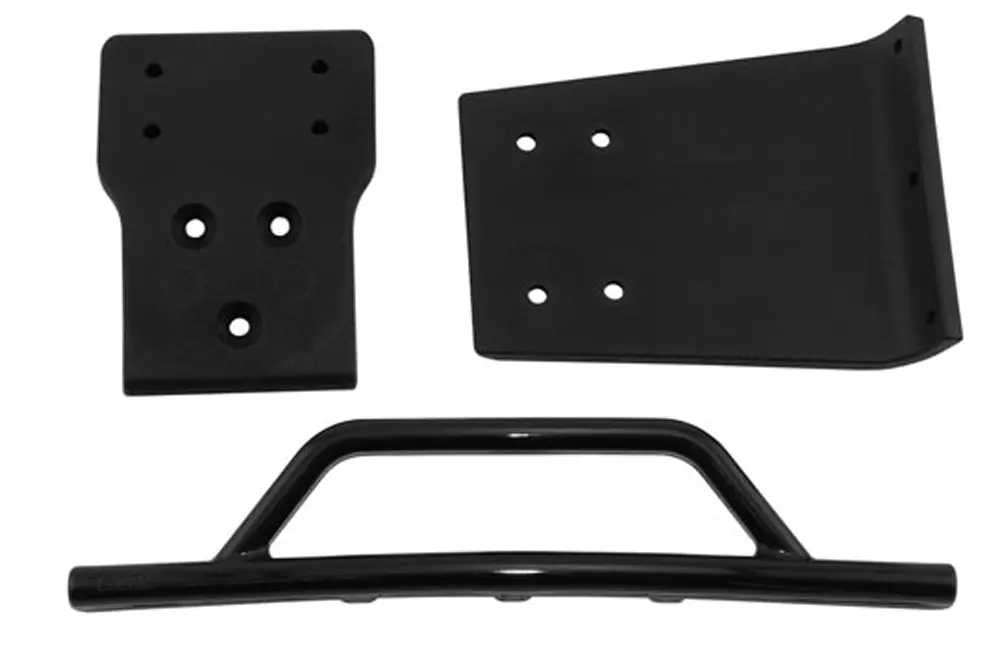 Front Bumper & Skid Plate, Black, Slash 4X4 1