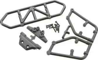 Rpm 80122 Rear Bumper Blk Slash 4X4 1