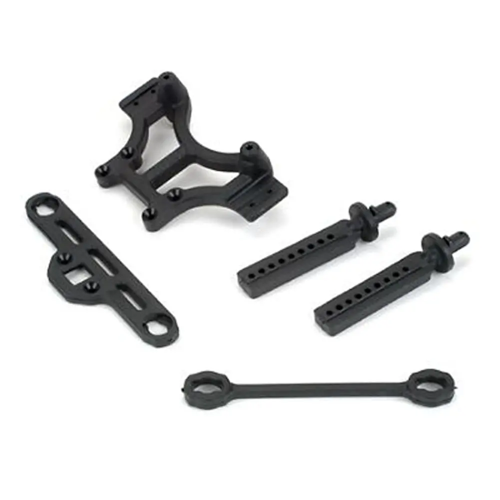 Shock Tower & Body Mounts, Black 1