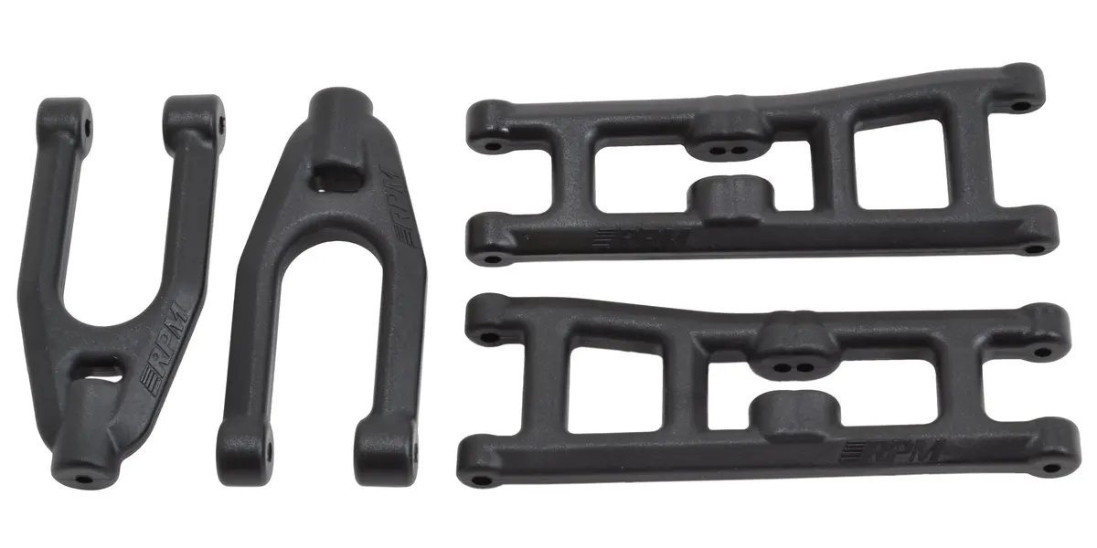 Front Upper & Lower A-Arms, Black 1