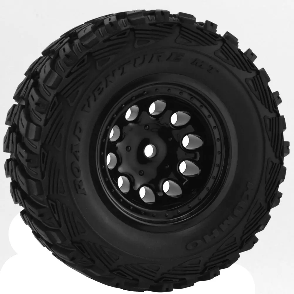 Front Revolver Short Course Wheels, Black 1