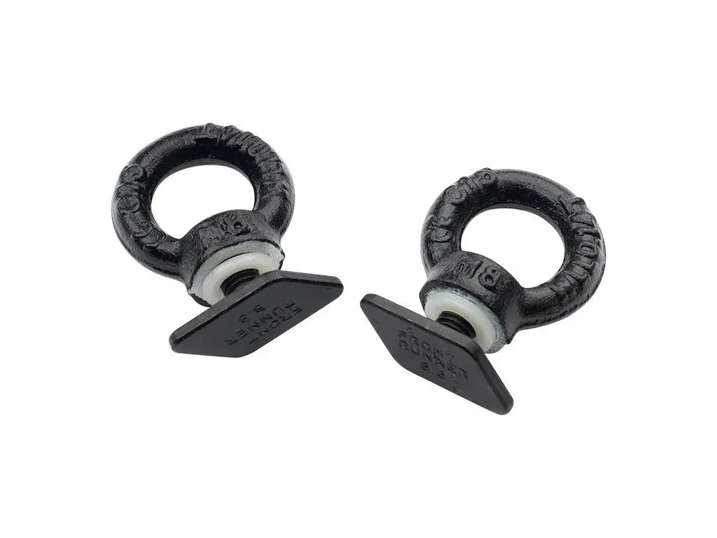 Front Runner Black Tie Down Rings For Tracks 1