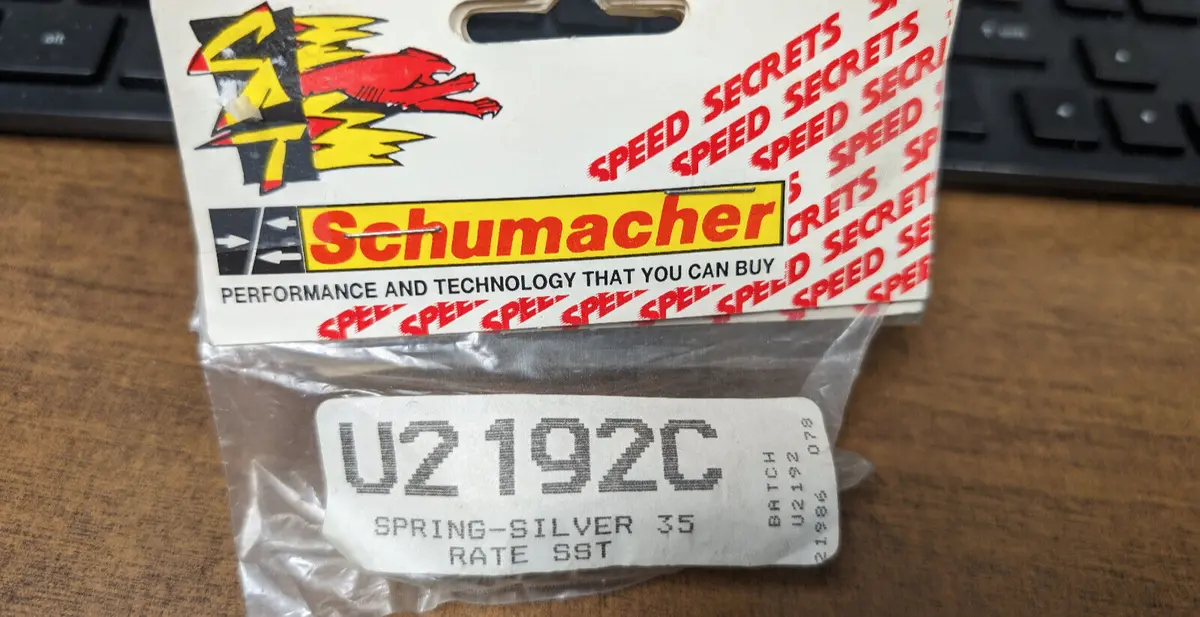 U2192c Schumacher Shock Spring Silver 35 Rate Sst 1