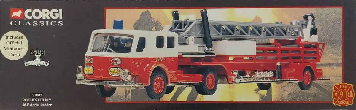 Corgi Classics 1:50 Rochester N.Y. Alf Aerial Ladder 51802 - Ltd Edition 1