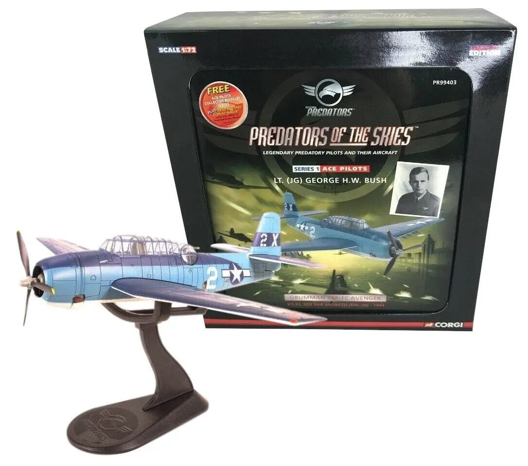 Tbf Avenger Usn Vt-51 George H. W.Bush Uss San Jacinto 1944 - Corgi Pr99403 1