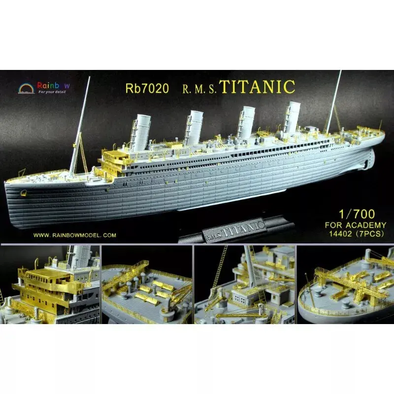 Rainbow Rb7020 Pe 1/700 R.M.S. Titanic Full Upgrade Parts 1