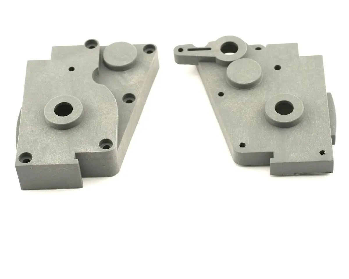 Traxxas 4491A Gear Box L/R Halves (Grey) Nitro Rustler/Slash 1