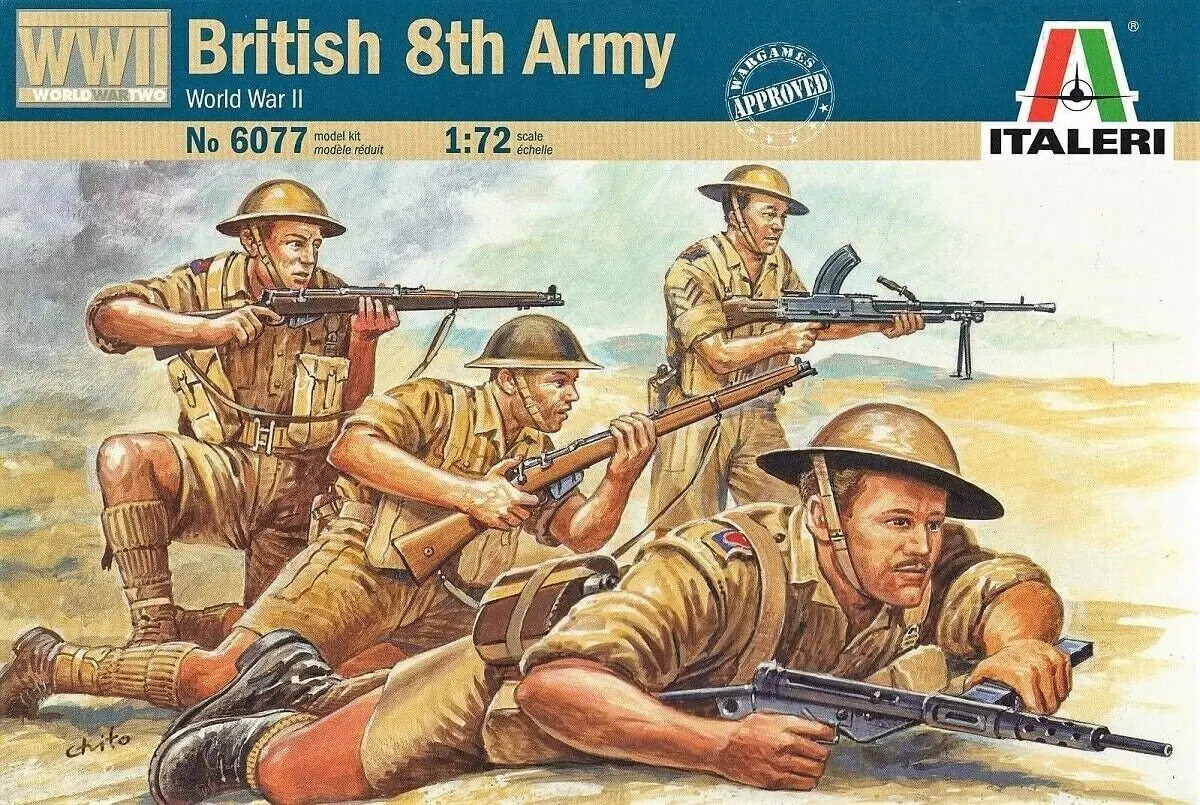 Italeri 1/72 Wwii British 8Th Army 1