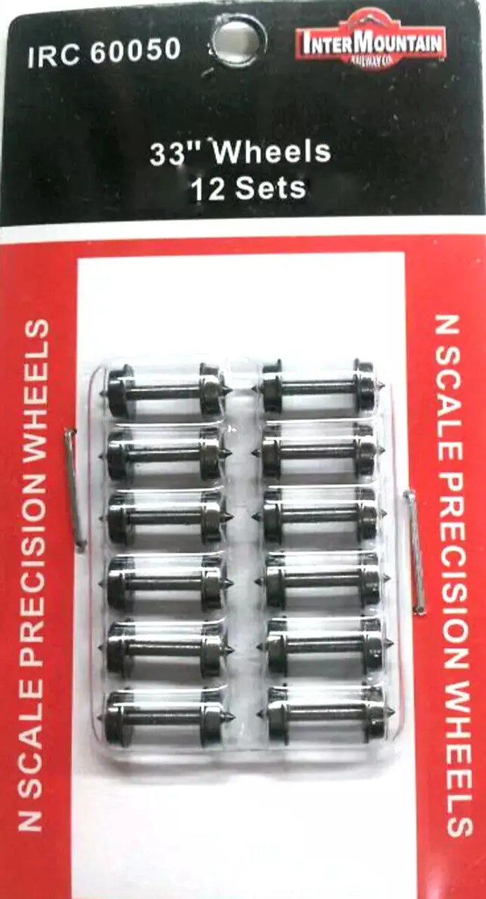 Inner Mountain Railway Co 60050 33" Metal Wheels N-Scale 1