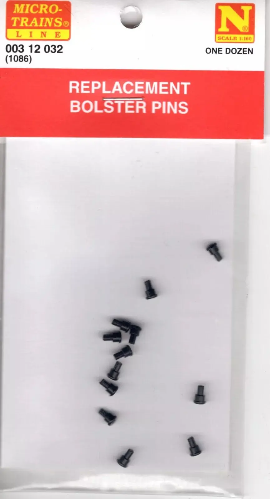 Micro Trains N 312032 Truck Bolster Pins -- Pkg(12) 1