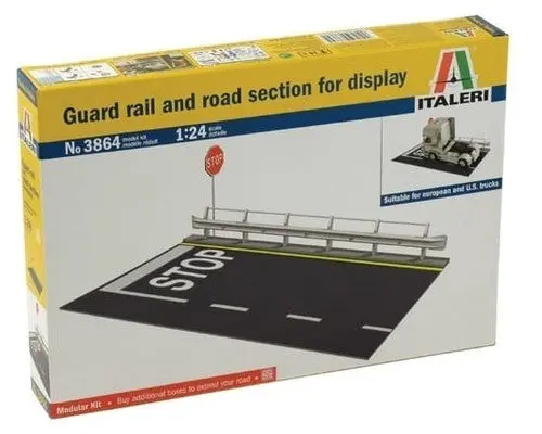 Italeri 3864 Guard Rail And Road Section For Display 1/24 1