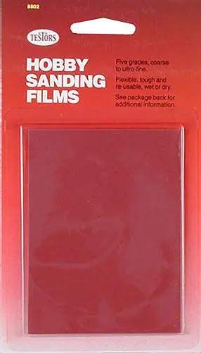 Testors Sanding Films 5 Grades 1