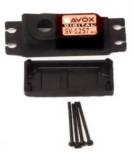 Sv1257mg Top & Bottom Servo Case W/ 4 Screws 1
