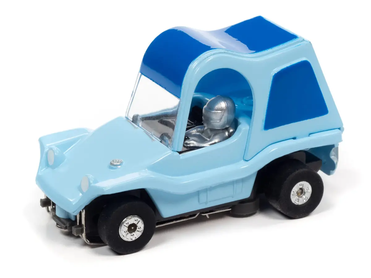 Auto World Thunderjet Sand Van Blue 1