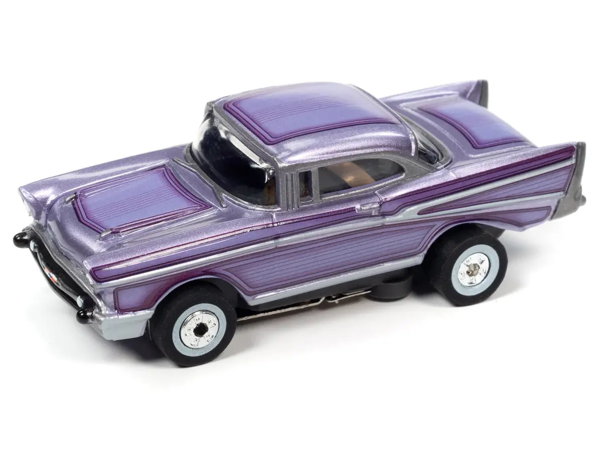 Auto World Cars N Coffee 1967 Chevy Bel Air Purple 1