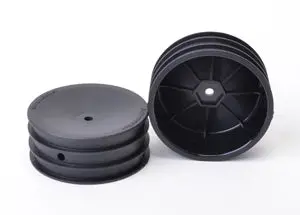 Front 1/10 2Wd Buggy Wheels, 12Mm, Black 1