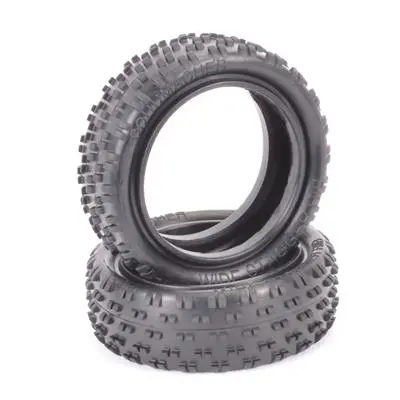 Wide Stagger Rib Front Buggy Tire, Yellow Compound (2) 1