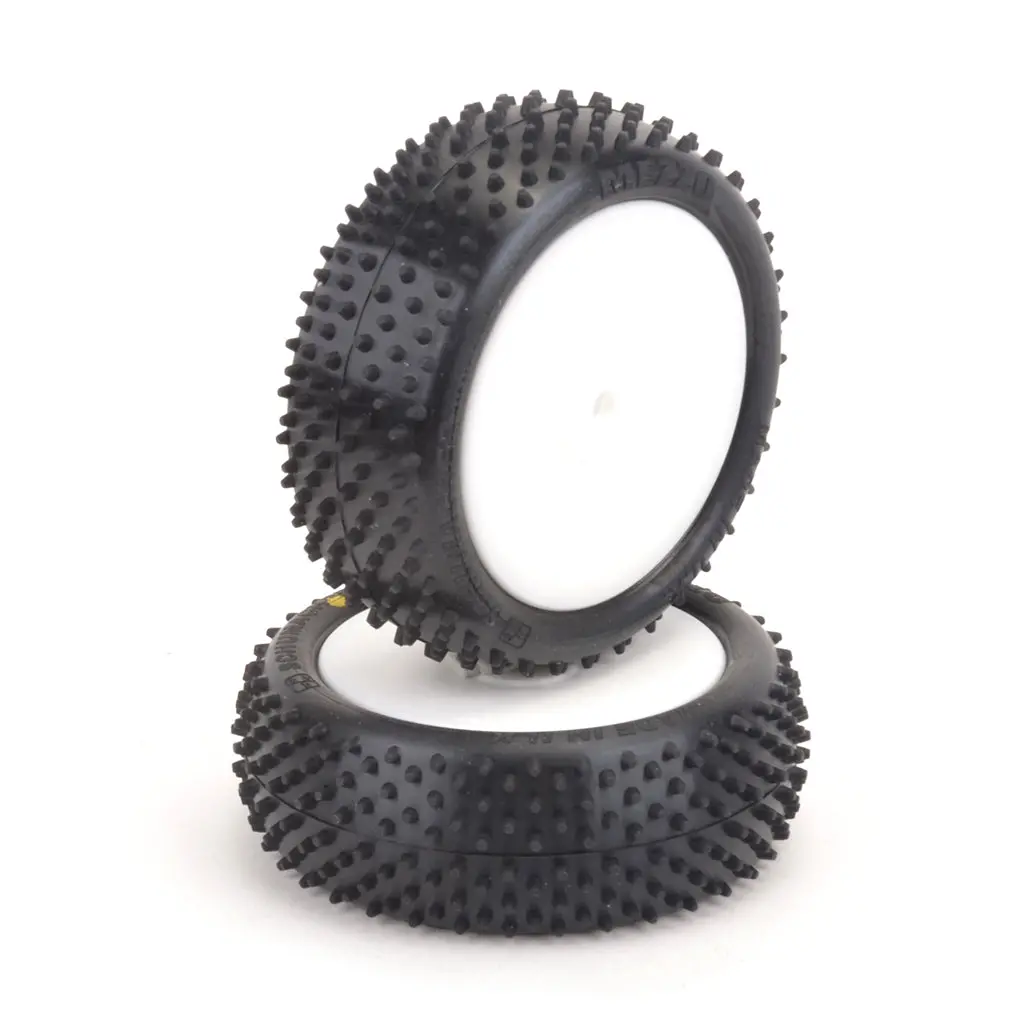 Mezzo 1/10 4Wd Buggy Front Pre-Glued Tire, Yellow Comp 1