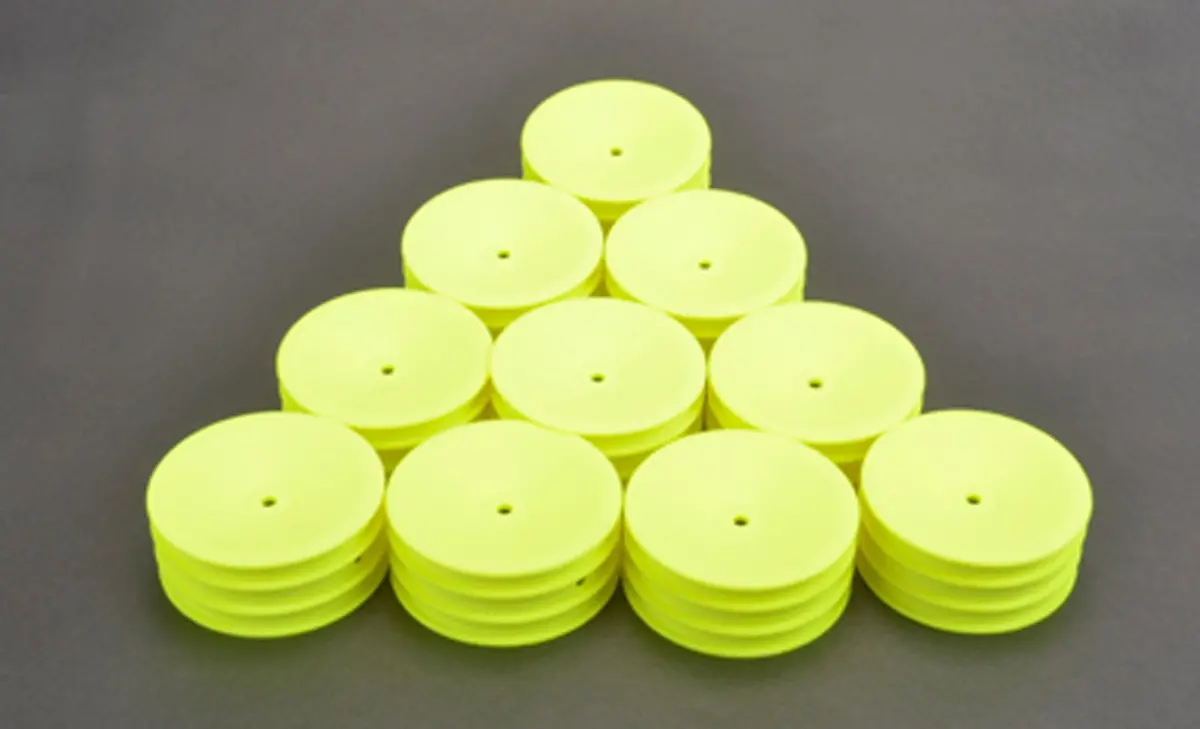 Medium Front 1/10 2Wd Buggy Wheels, 12Mm, Neon Yellow 1