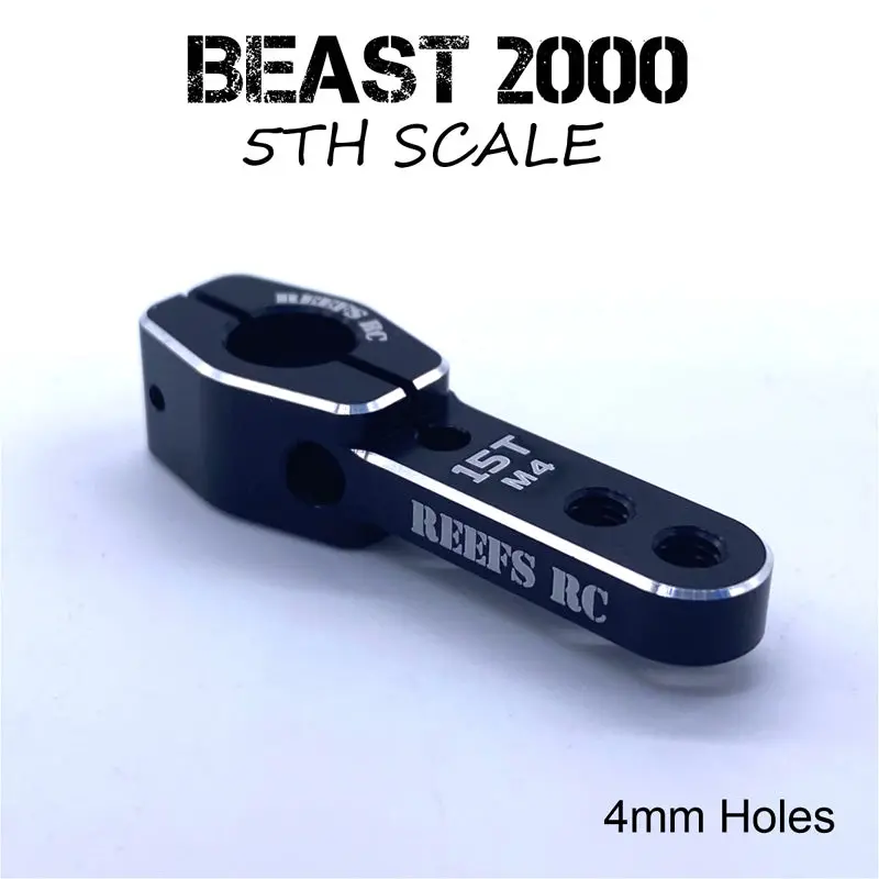 1/5 Scale Single Hd Horn, M4 Holes, 15T Spline 1