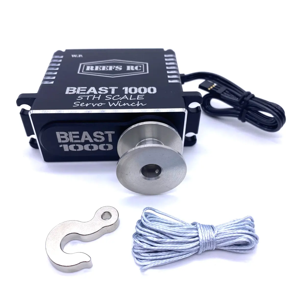 Beast 1000 1/5 Servo Winch W/ Spool, Hook & Line 1