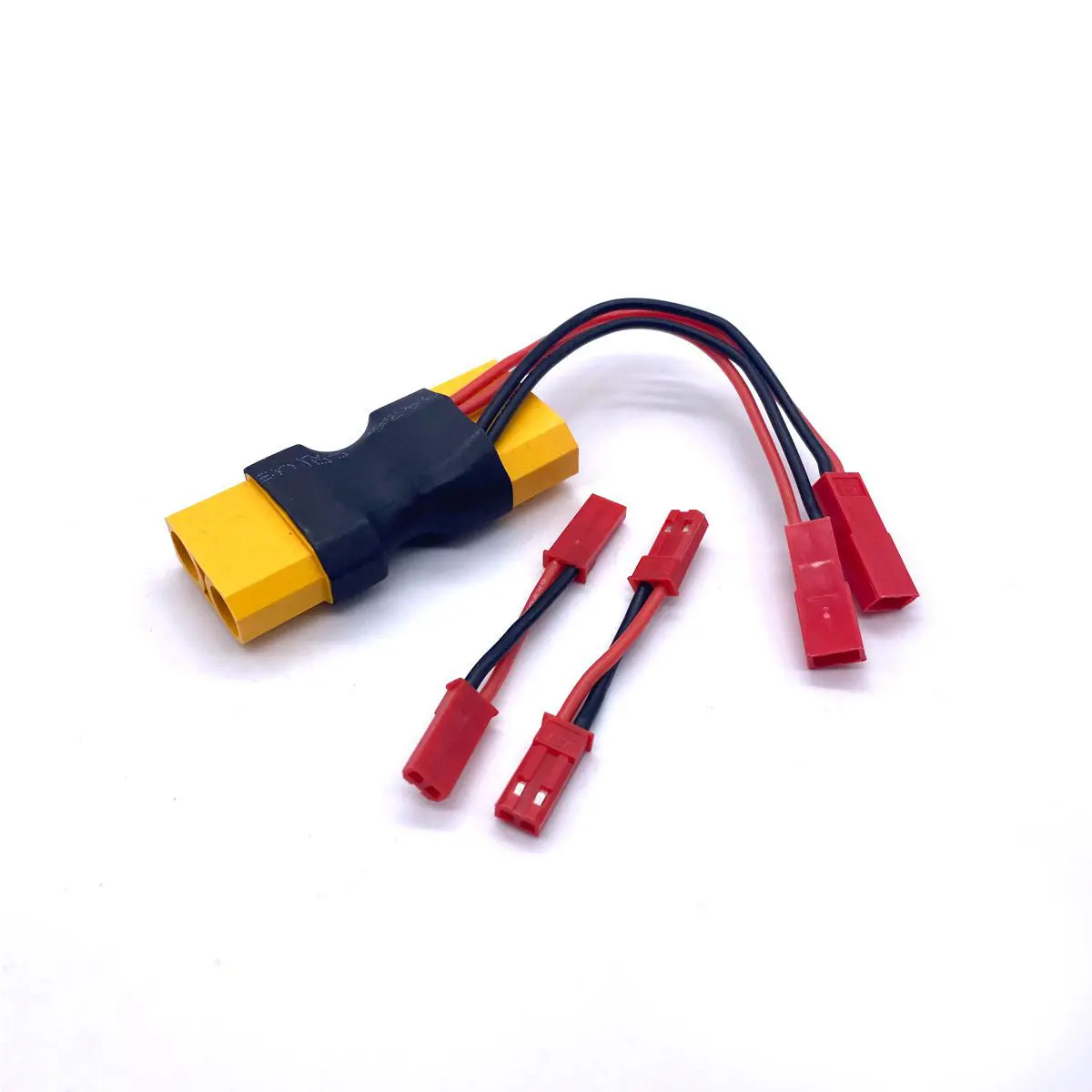 Xt90 Dual Jst Connector W/ 2 Male-Male Adapters 1