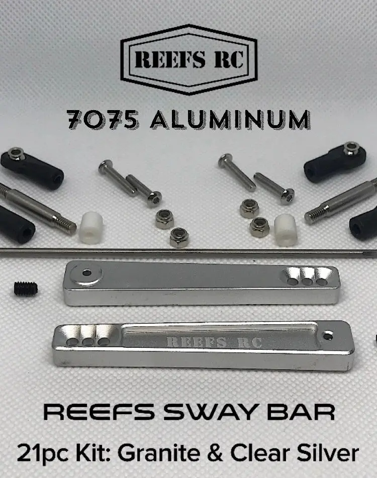 Hard Anodized Aluminum Sway Bar Kit, Silver, 21 Pc 1