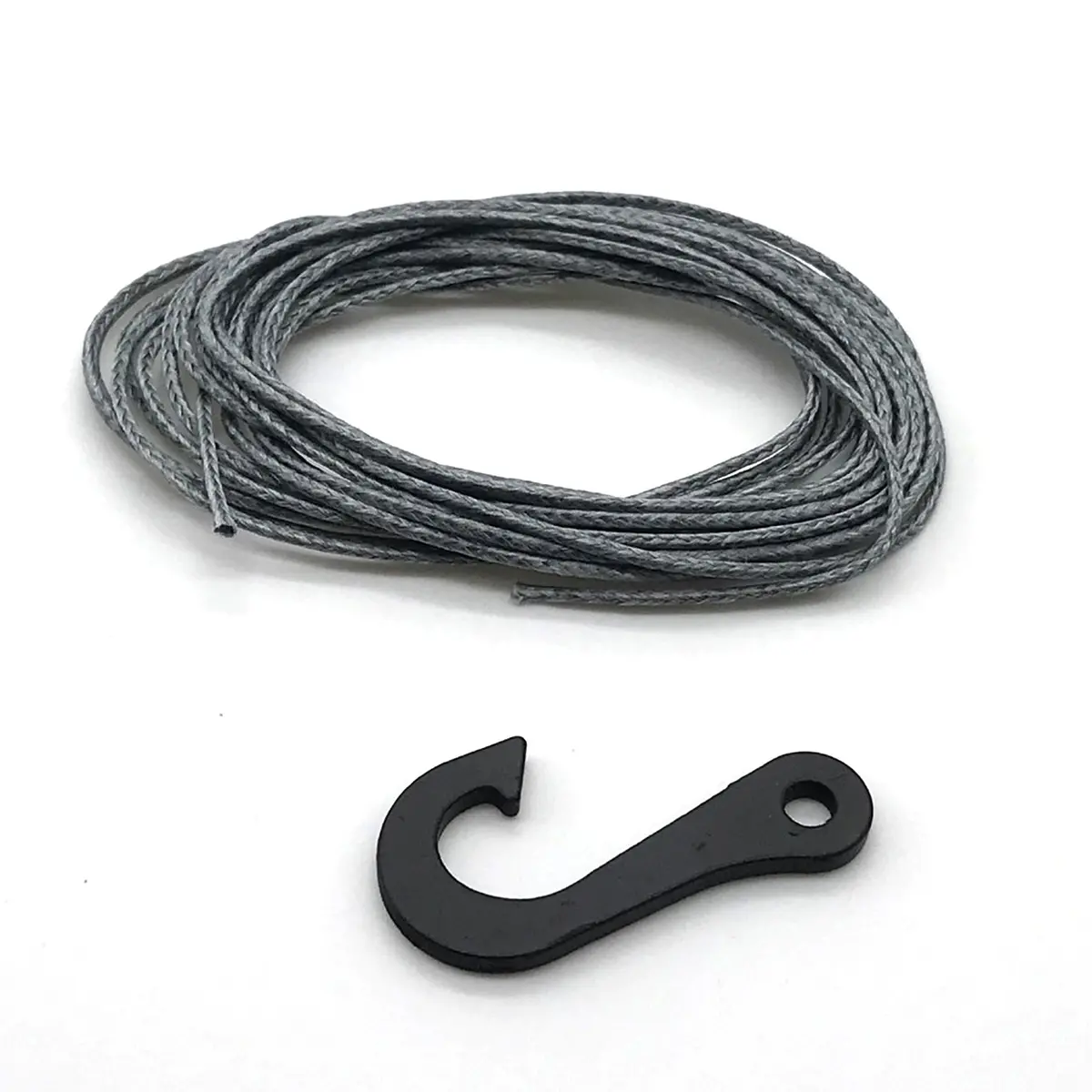 Synthetic Winch Line & Steel Hook 1