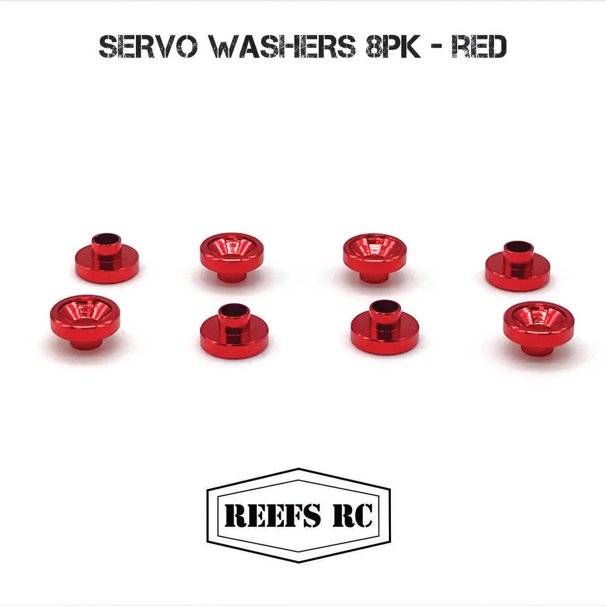 Servo Washers, Red (8) 1
