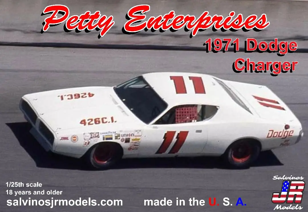 Salvinos Jr 1/24 Petty Enterprises 1971 Dodge Charger Flathood 1