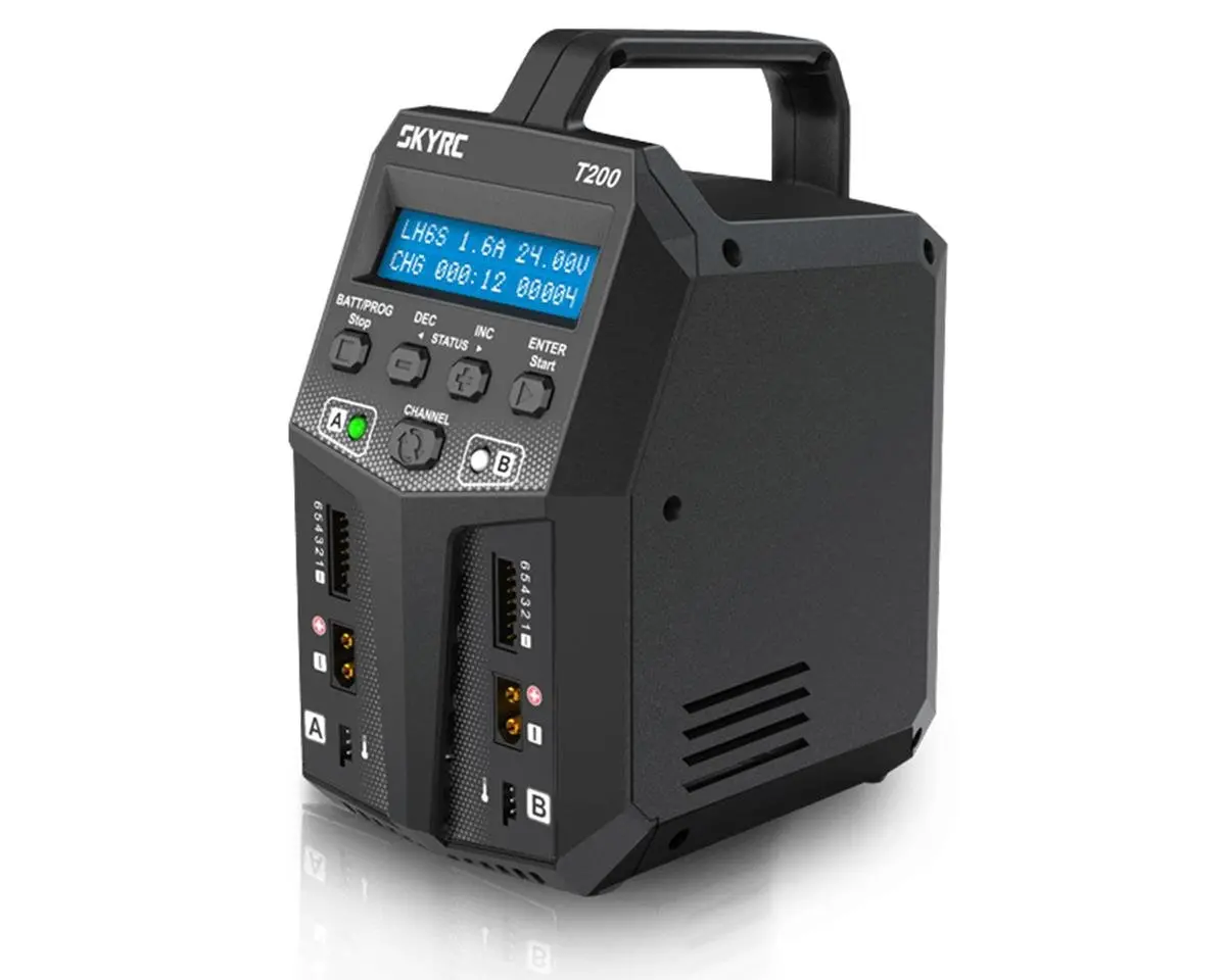 T200 Dual Ac/Dc Battery Charger, 6S/10A/100W X2 1