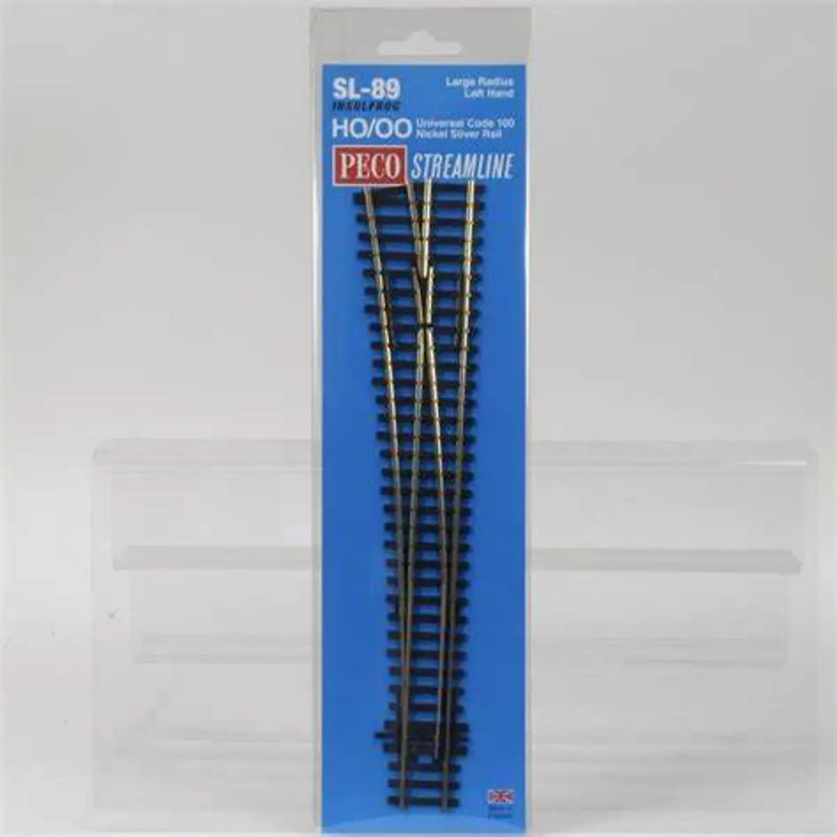 Peco Sl-89 Ho Large Radius Left Hand Turnout Code 100 1