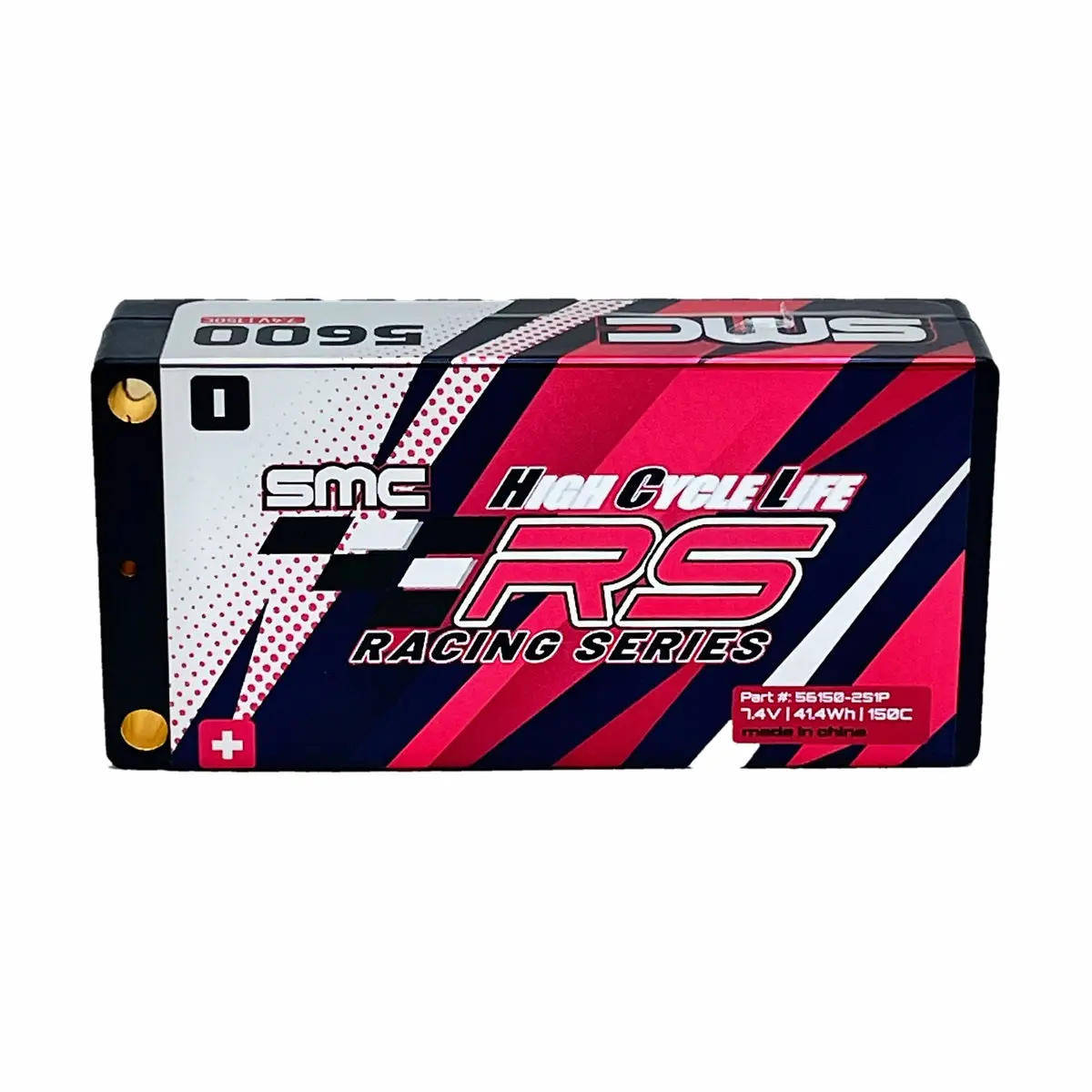 Hcl-Rs 7.4V Shorty Lipo Battery, 5600Mah 150C W/ 5Mm Bullets 1