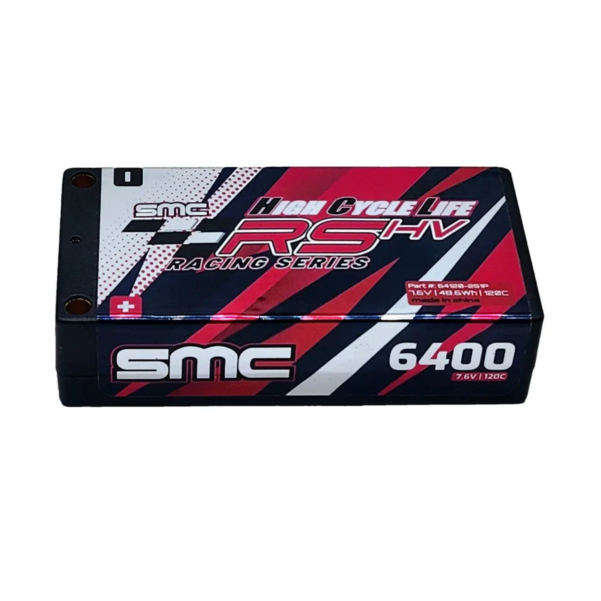 Hcl-Rs 7.4V Shorty Lipo Battery, 6400Mah 120C W/ 5Mm Bullets 1