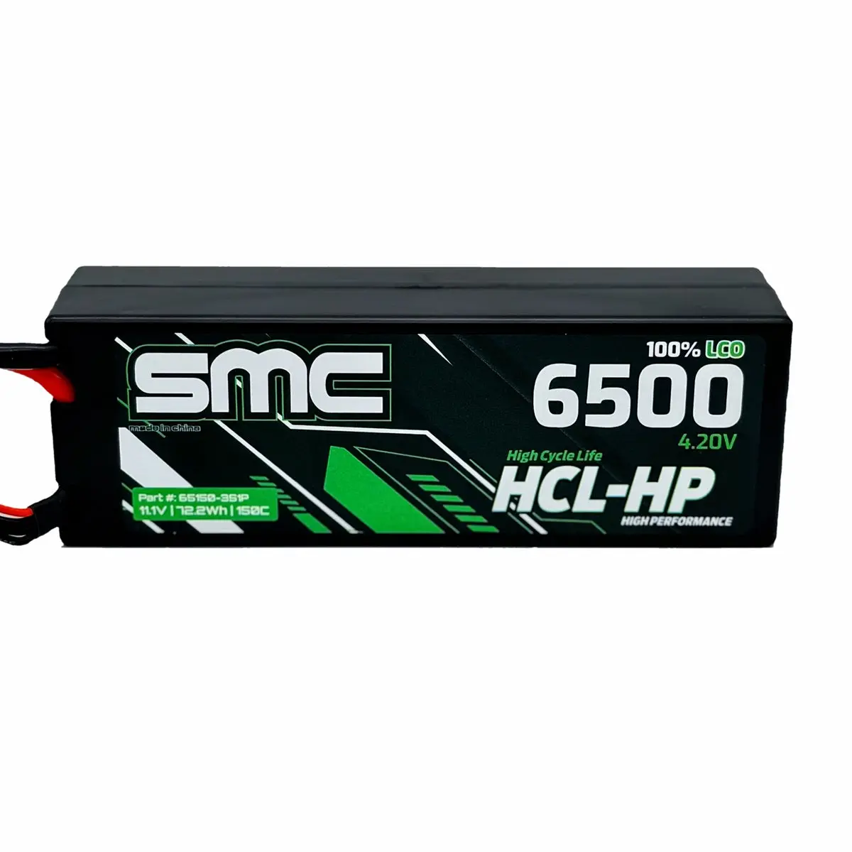 Hcl-Hp 11.1V 3S Hardcase Lipo Battery, 6500Mah 150C W/ Xt60 1