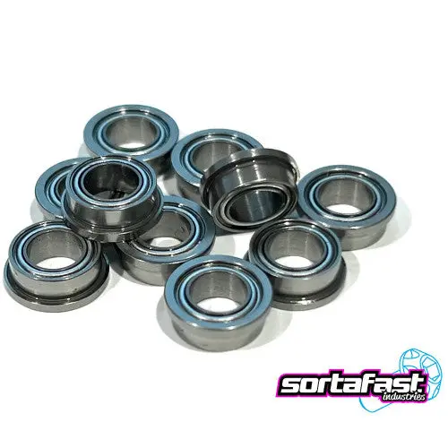 Hybrid Ceramic Bearings, 3/16 X 5/16 X 1/8 Flanged (4) 1
