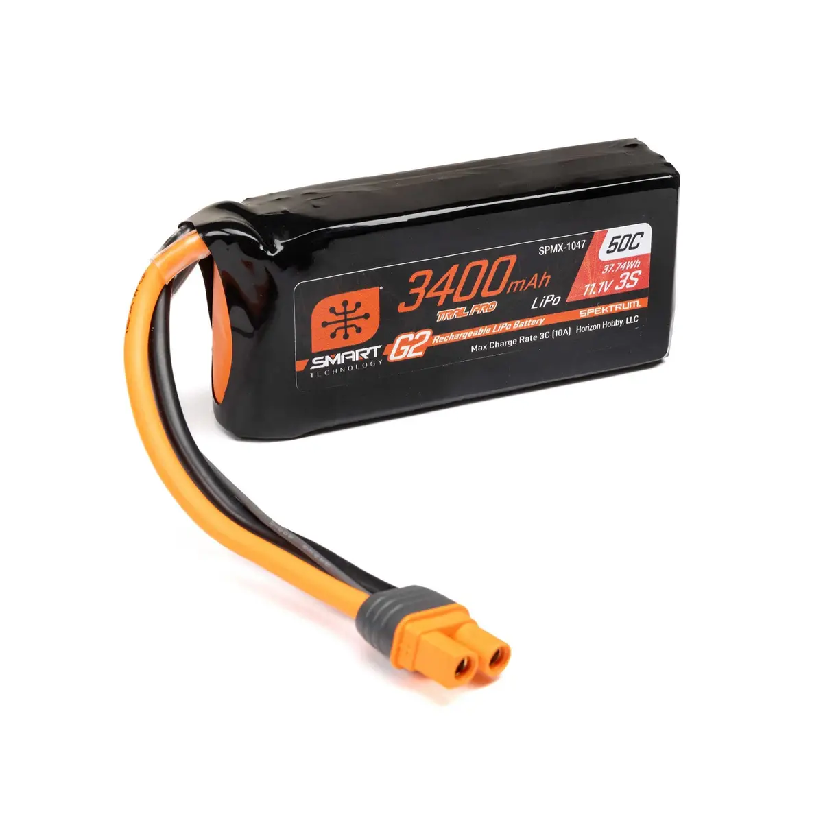 Smart G2 Trail Pro 11.1V 3S Lipo Battery W/ Ic3 3400Mah 50C 1