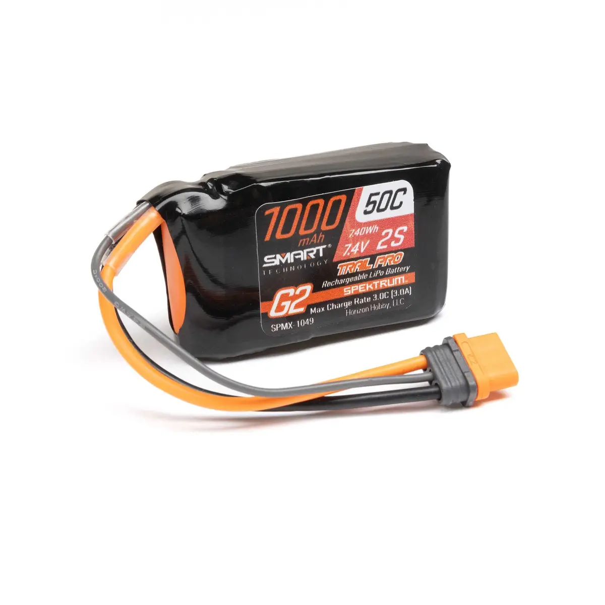 Smart G2 Trail Pro 7.4V 2S Lipo Battery W/ Ic2 1000Mah 50C 1