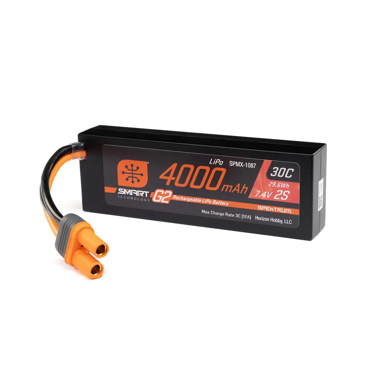 Smart 2S 7.4V Lipo Battery, 30C 4000Mah, Ic5 1