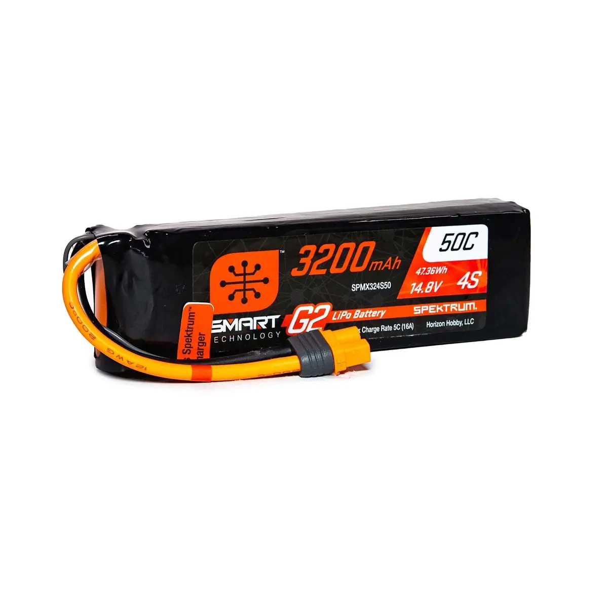 Ic3 4S 14.8V Smart G2 Lipo Battery, 50C 3200Mah 1