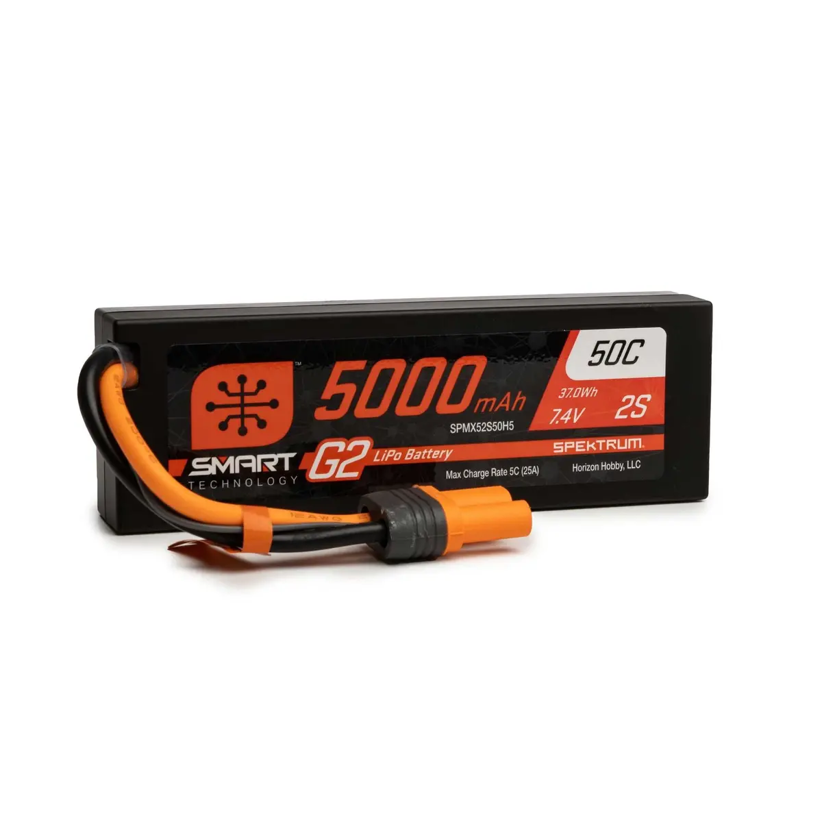 Ic5 2S 7.4V Smart G2 Hardcase Lipo Battery, 50C 5000Mah 1