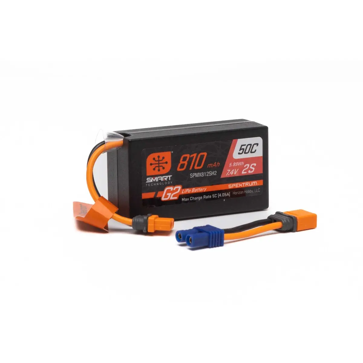 Ic2 2S 7.4V Smart G2 Lipo, 50C 810Mah 1