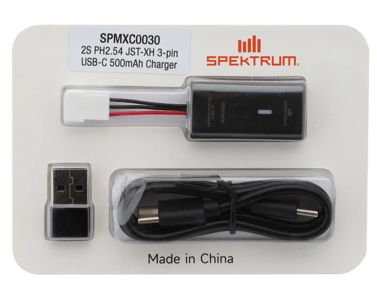 Ph2.54 2S Lipo Battery W/ Jst-Xy 3-Pin Usb Plug, 500Mah 1
