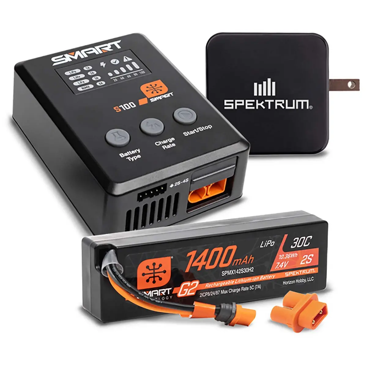 Smart Powerstage Bundle: 2S 1400Mah Lipo & S100 Charger 1