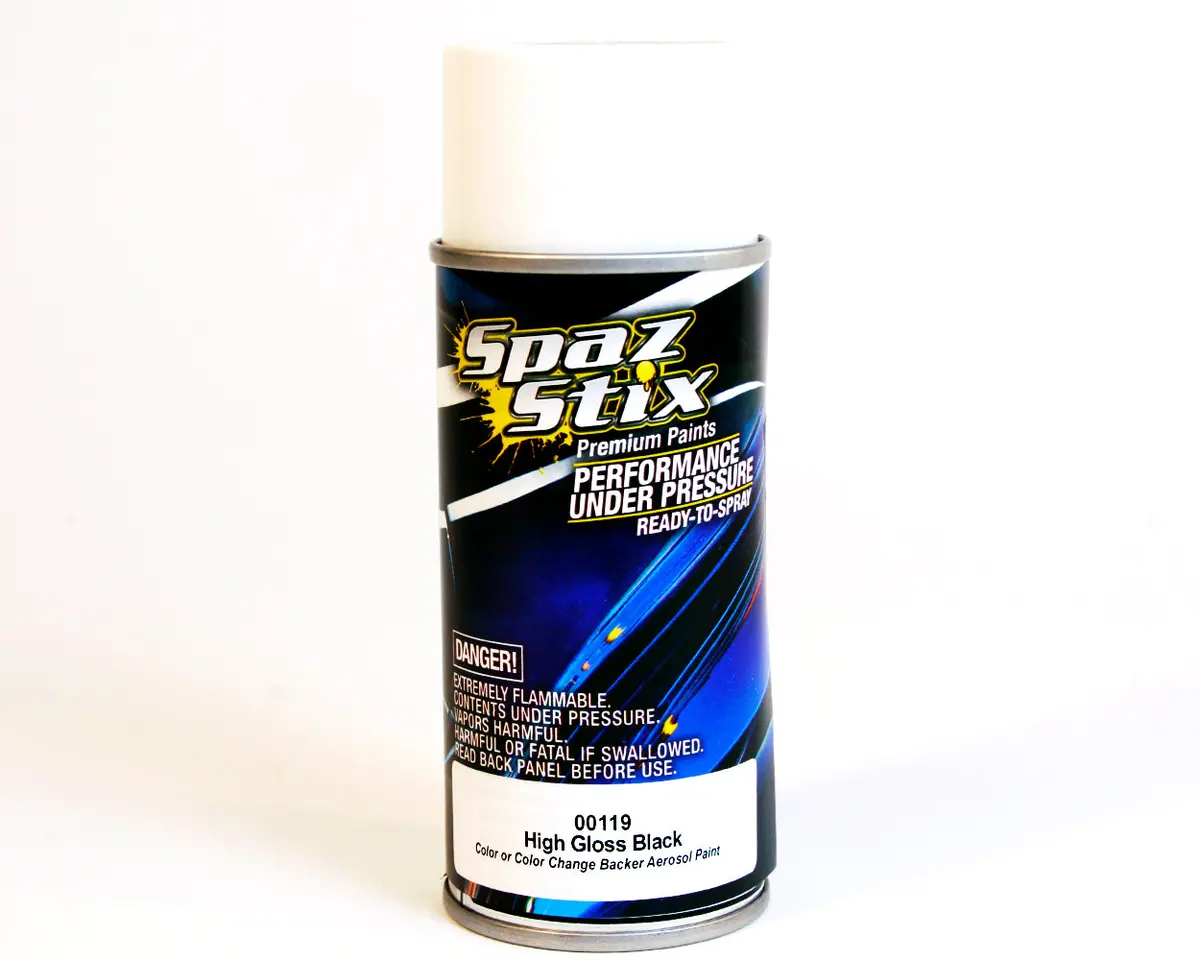 Aerosol Paint High Gloss Black/Backer 1