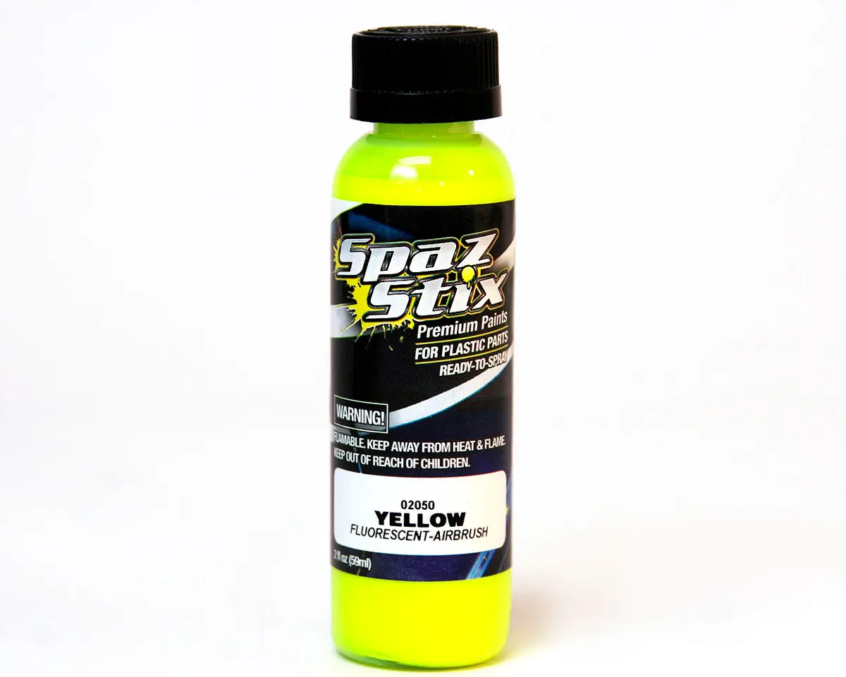Yellow Fluorescent Airbrush Paint, 2Oz 1