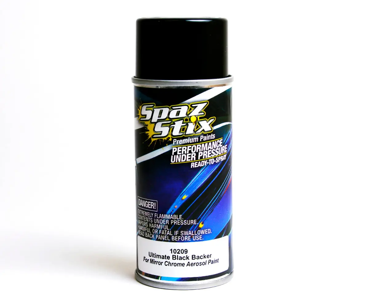 Aerosol Paint, Ultimate Black Backer Mirror Chrome 1
