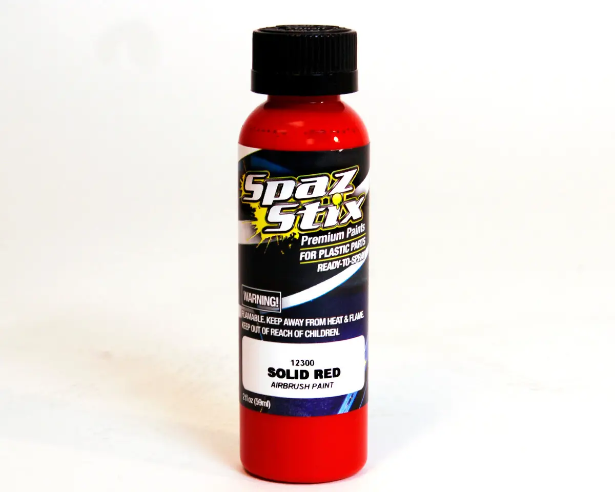 Solid Red Airbrush Ready Paint, 2Oz 1