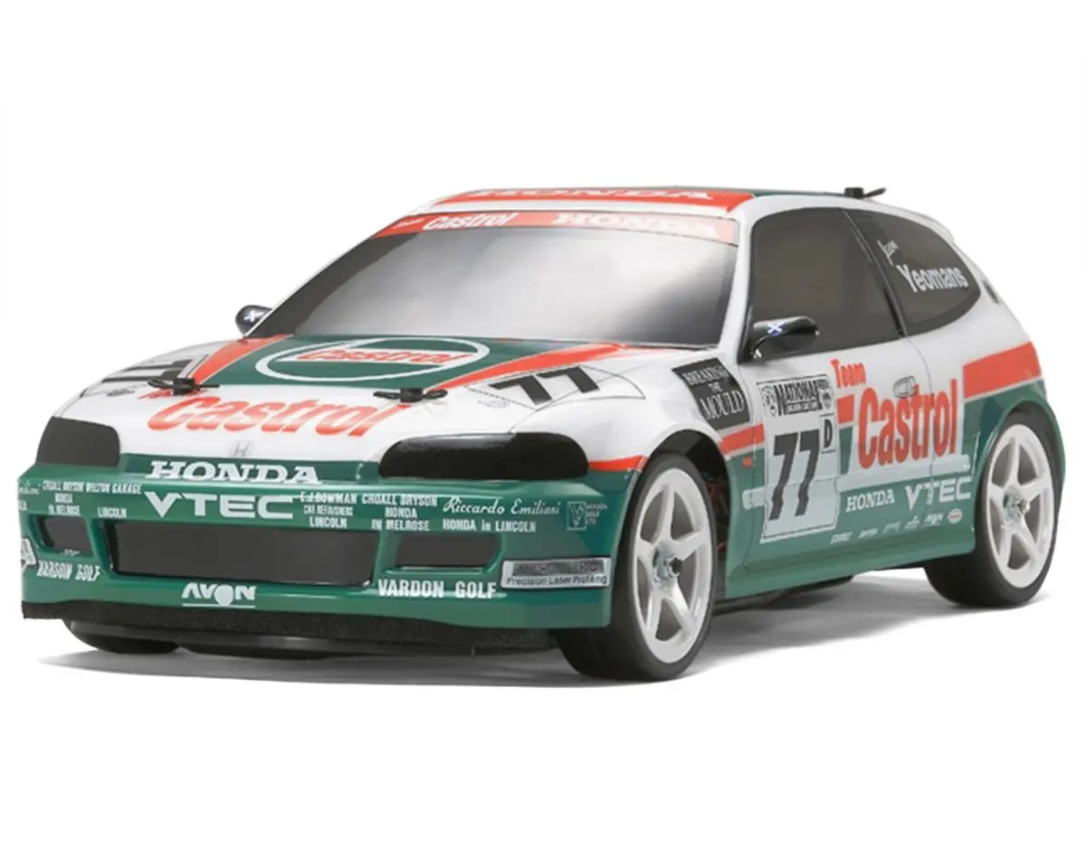 Castrol Honda Civic Vti 1/10 Touring Car Body, Clear 1