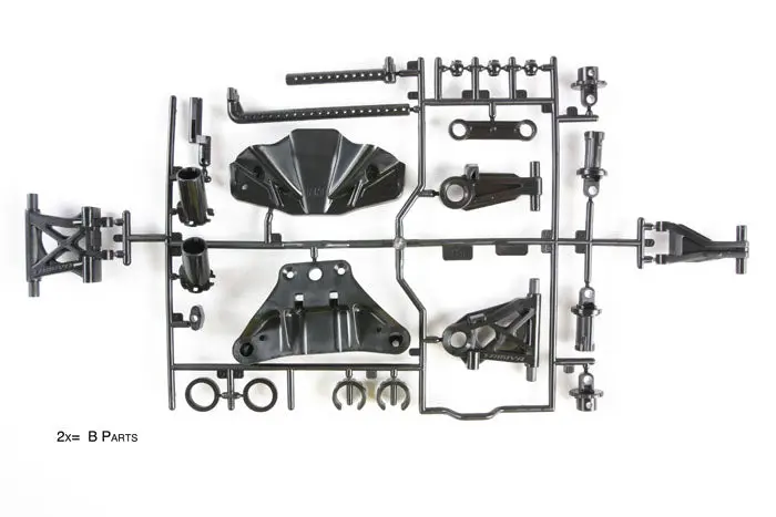 Tt-02 B Parts Tree, Suspension Arms 1